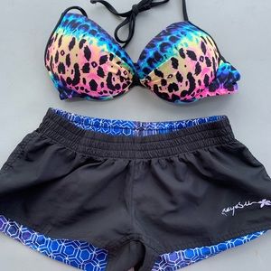 Bikini top and shorts
